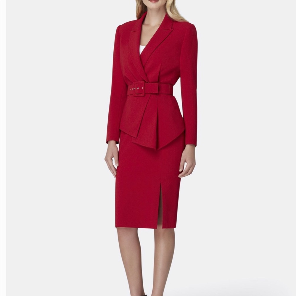 Tahari Ref Asymmetrical Business Suit